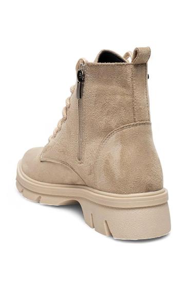 Bluefeet Gls Bej İçi Kürklü Süet Kadın Bot & Bootie