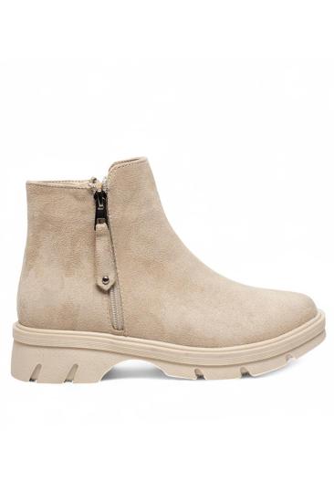 Bluefeet Bej Termal Astar Süet Kadın Bot & Bootie NSB940