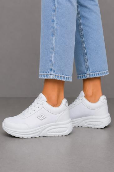Bluefeet Prl Beyaz Anorak Kadın Sneaker Spor Ayakkabı 724