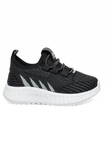 Bluefeet Smx Siyah Beyaz Erkek Çocuk Yazlık Fileli Spor Ayakkabı