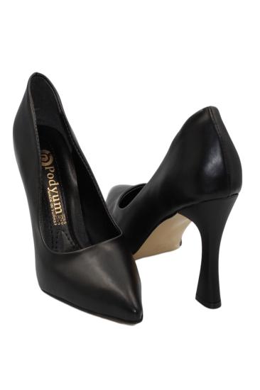 Bluefeet Siyah Cilt Topuklu 8 Cm Kadın Stiletto Ayakkabı