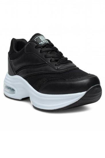 Bluefeet Drk Siyah Fileli Kadın Sneaker Spor Ayakkabı