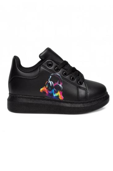 Bluefeet Mdl Siyah Günlük Kız Çocuk Sneaker Spor Ayakkabı