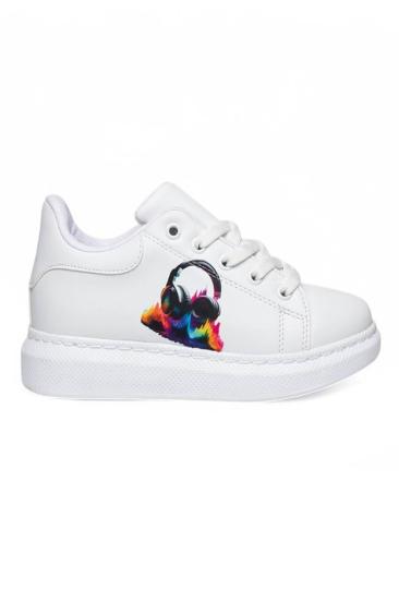 Bluefeet Mdl Beyaz Günlük Kız Çocuk Sneaker Spor Ayakkabı