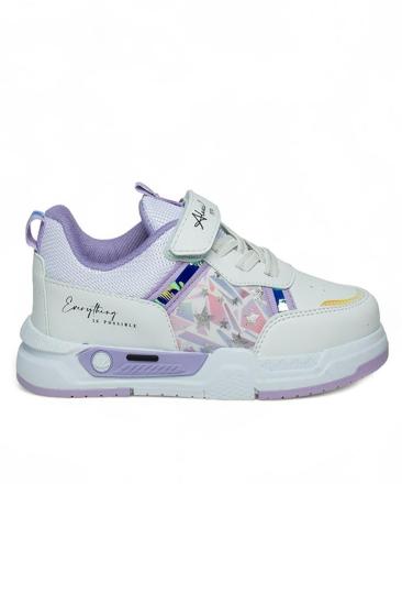 Bluefeet Als Beyaz Lila Cilt Kız Çocuk Sneaker Spor Ayakkabı