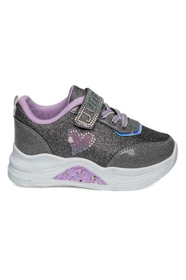 Bluefeet Prj Platin Simli Kız Çocuk Sneaker Spor Ayakkabı
