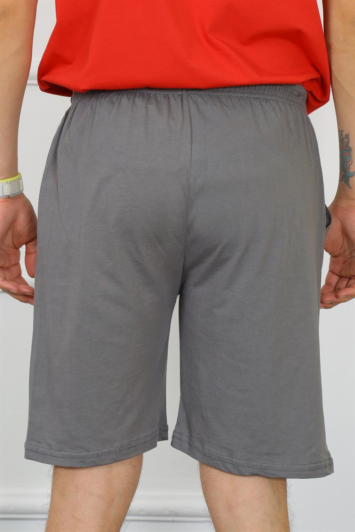 Hkursat Erkek Pamuk Füme Şort 27484