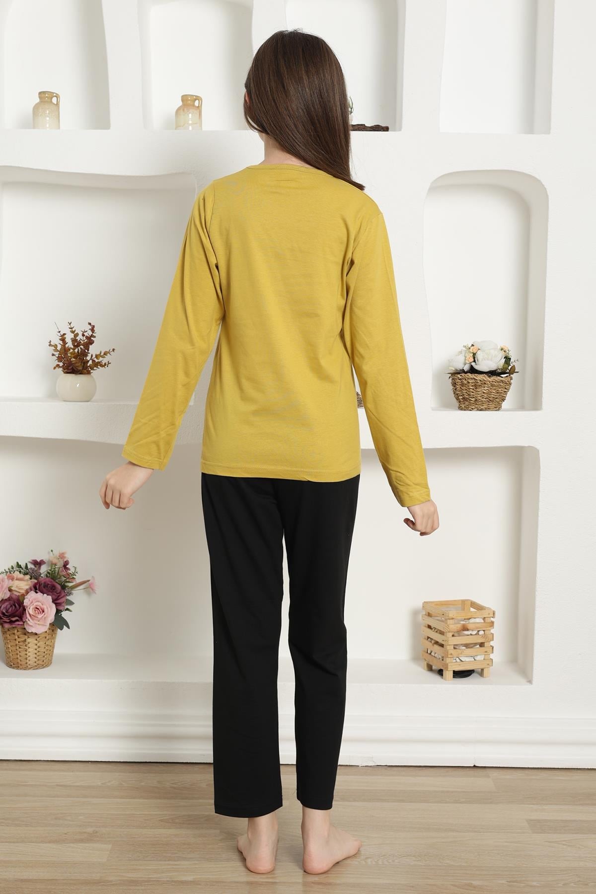 Hkursat Kız Çocuk Penye Pijama Takım 20420