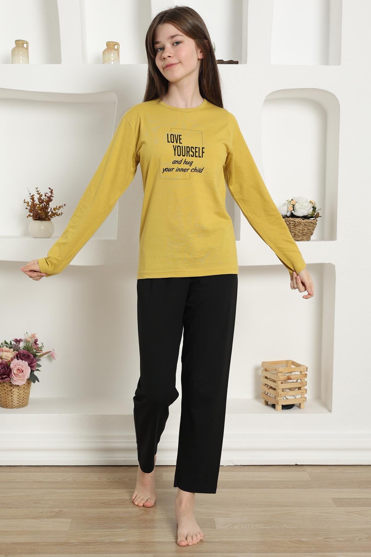 Hkursat Kız Çocuk Penye Pijama Takım 20420