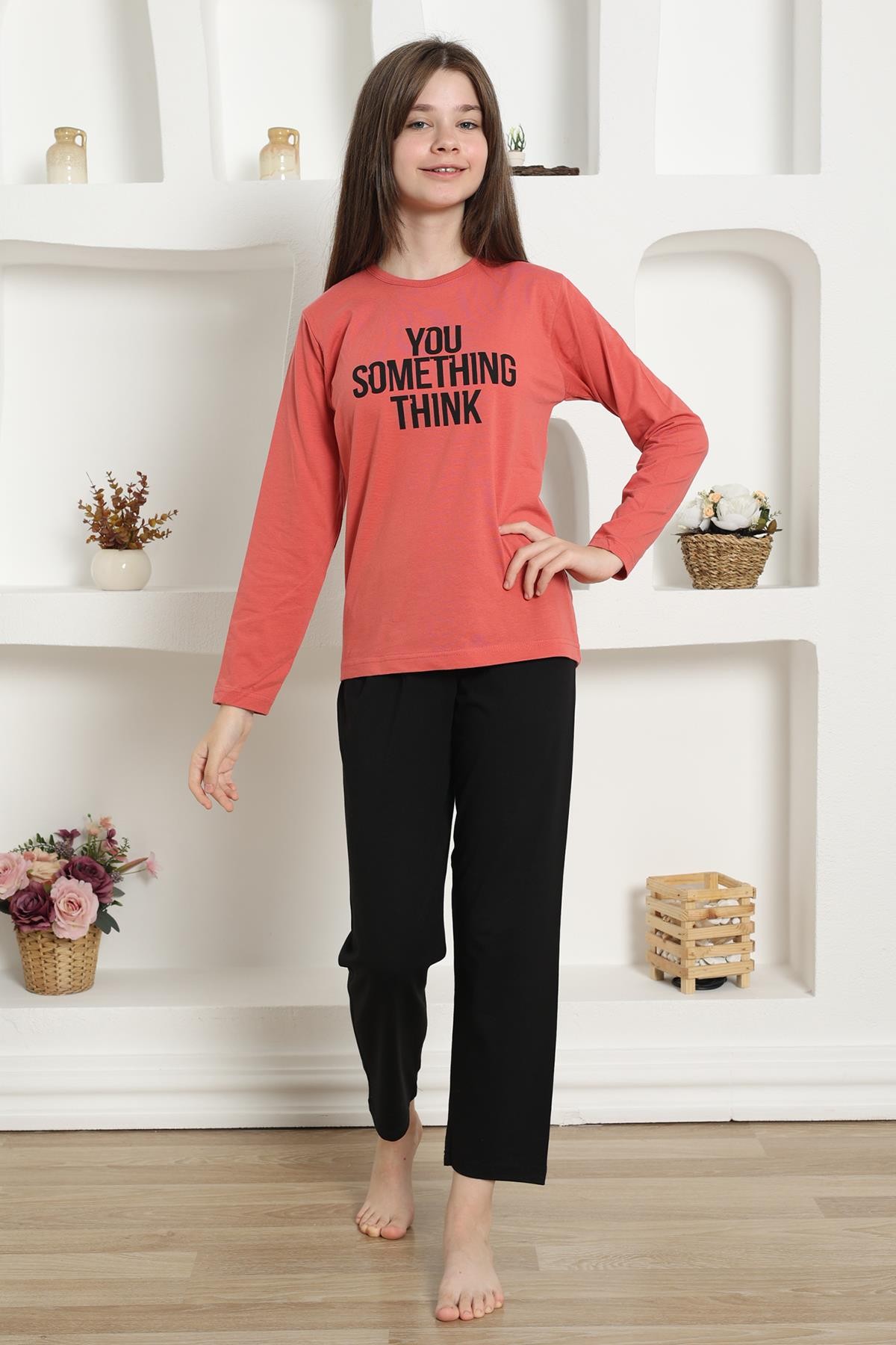 Hkursat Kız Çocuk Penye Pijama Takım 20423