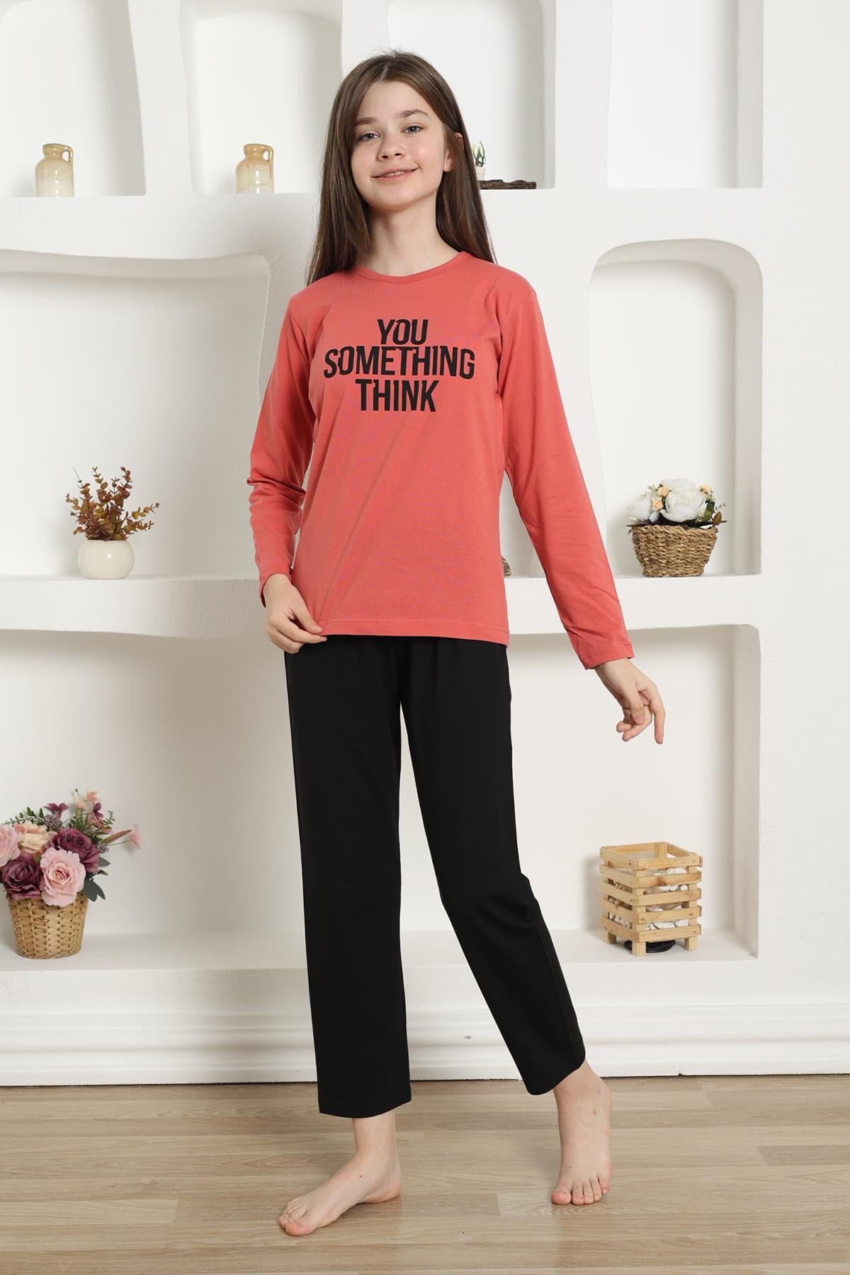 Hkursat Kız Çocuk Penye Pijama Takım 20423