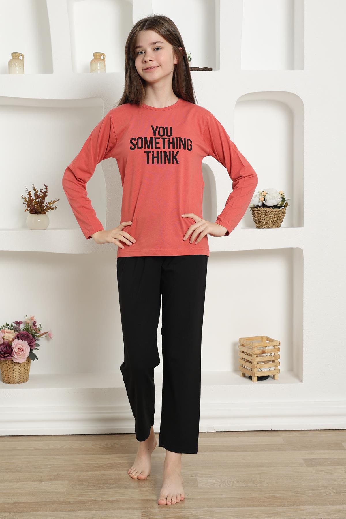 Hkursat Kız Çocuk Penye Pijama Takım 20423