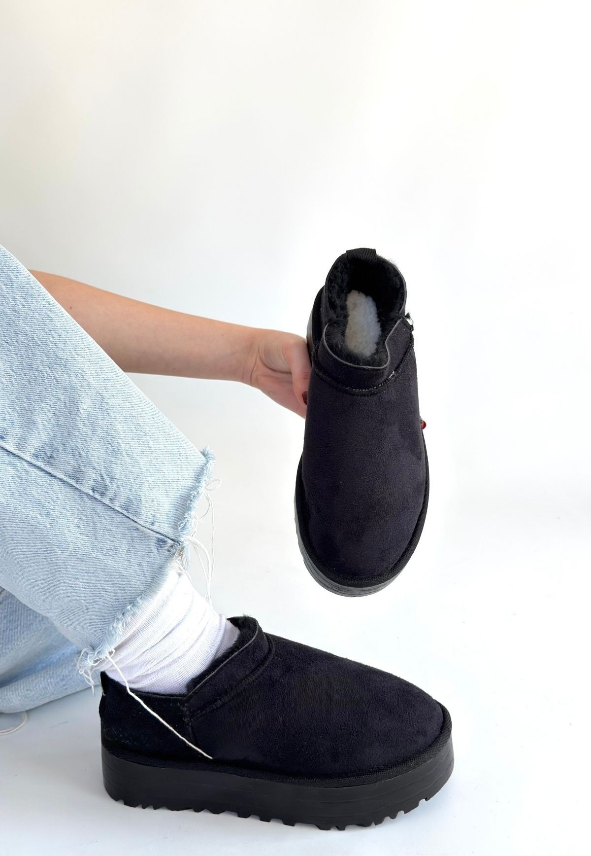 Bluefeet Mitay Siyah Süet Bot