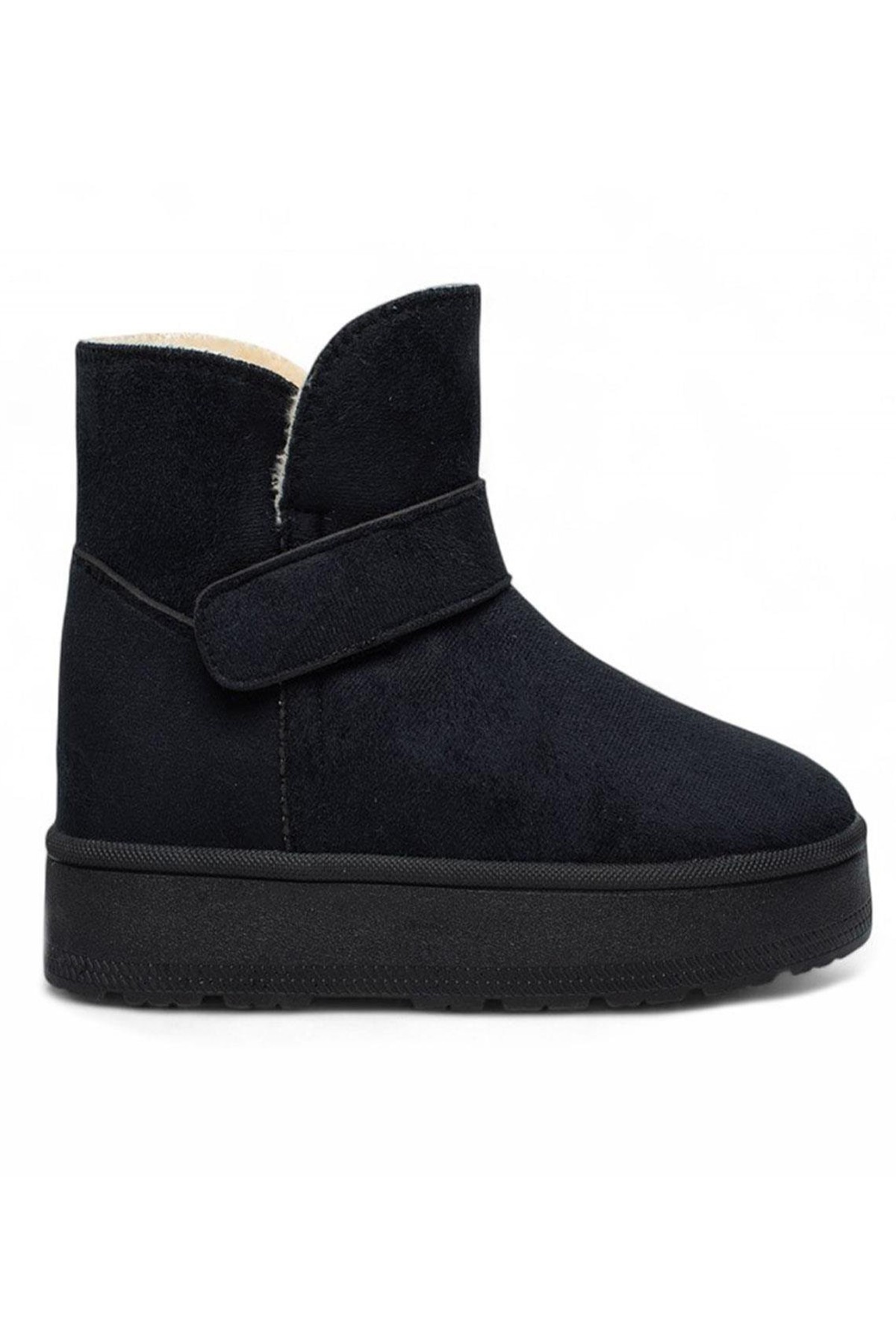 Bluefeet Gls Siyah İçi Kürklü Nubuk Kadın Bot & Bootie
