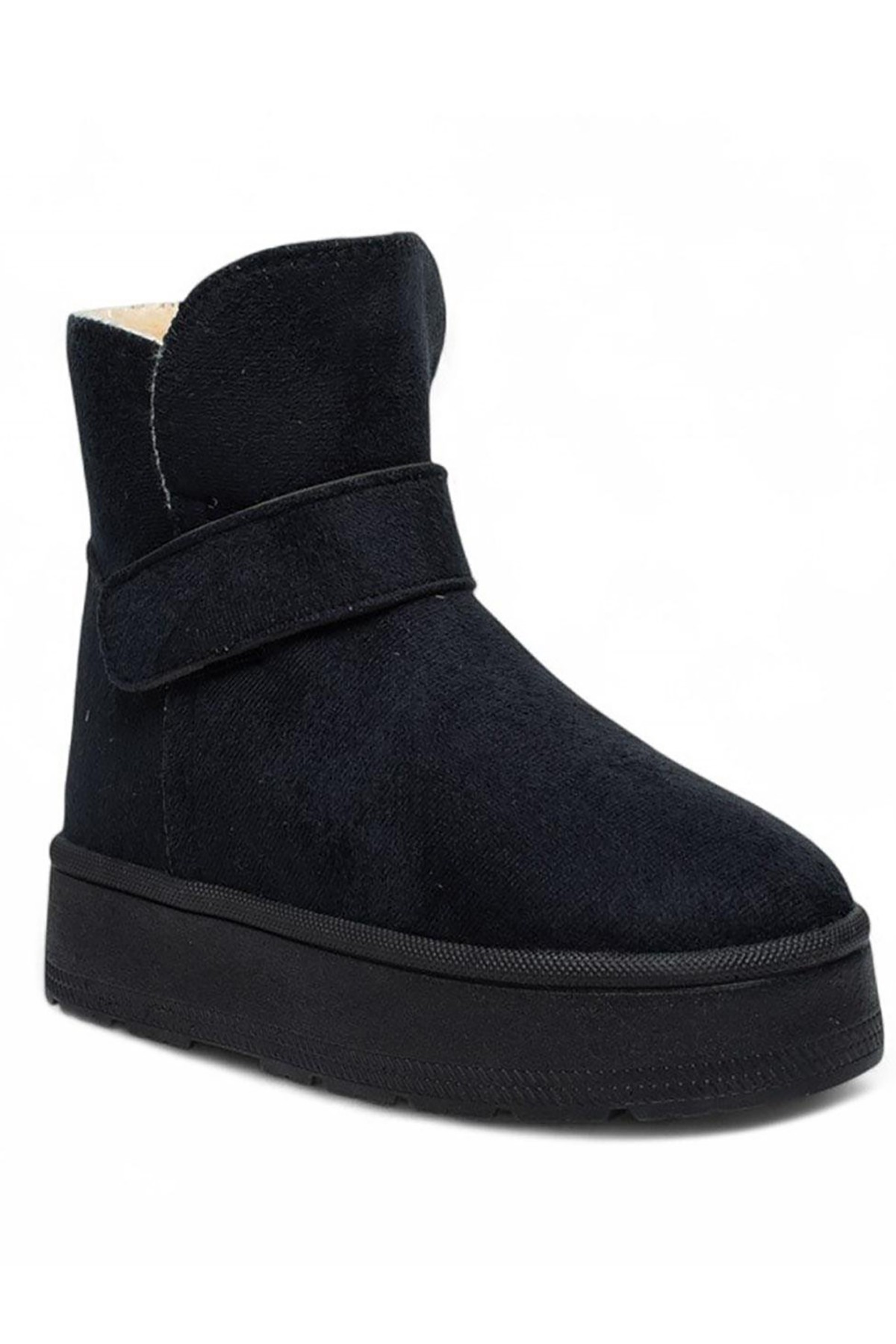Bluefeet Gls Siyah İçi Kürklü Nubuk Kadın Bot & Bootie