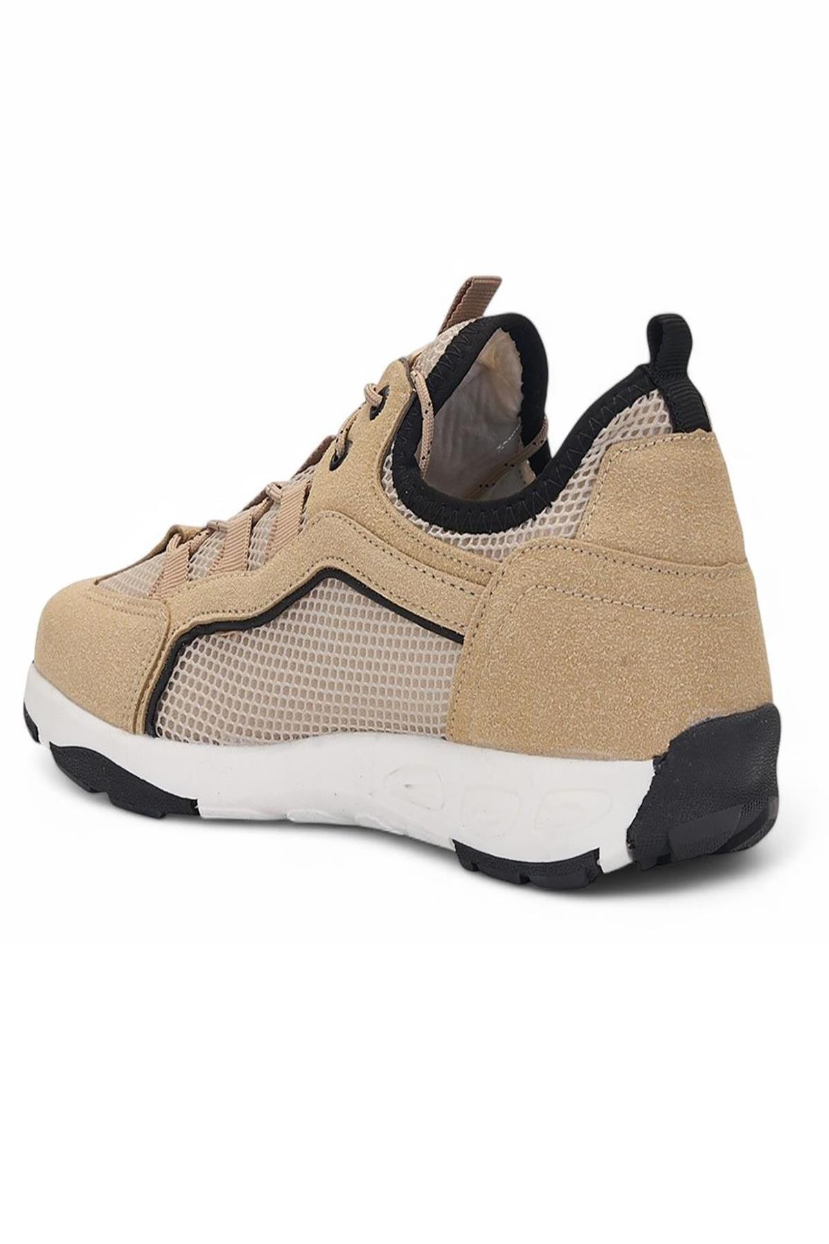 Bluefeet Glc Bej Erkek Fileli Sneaker Spor Ayakkabı