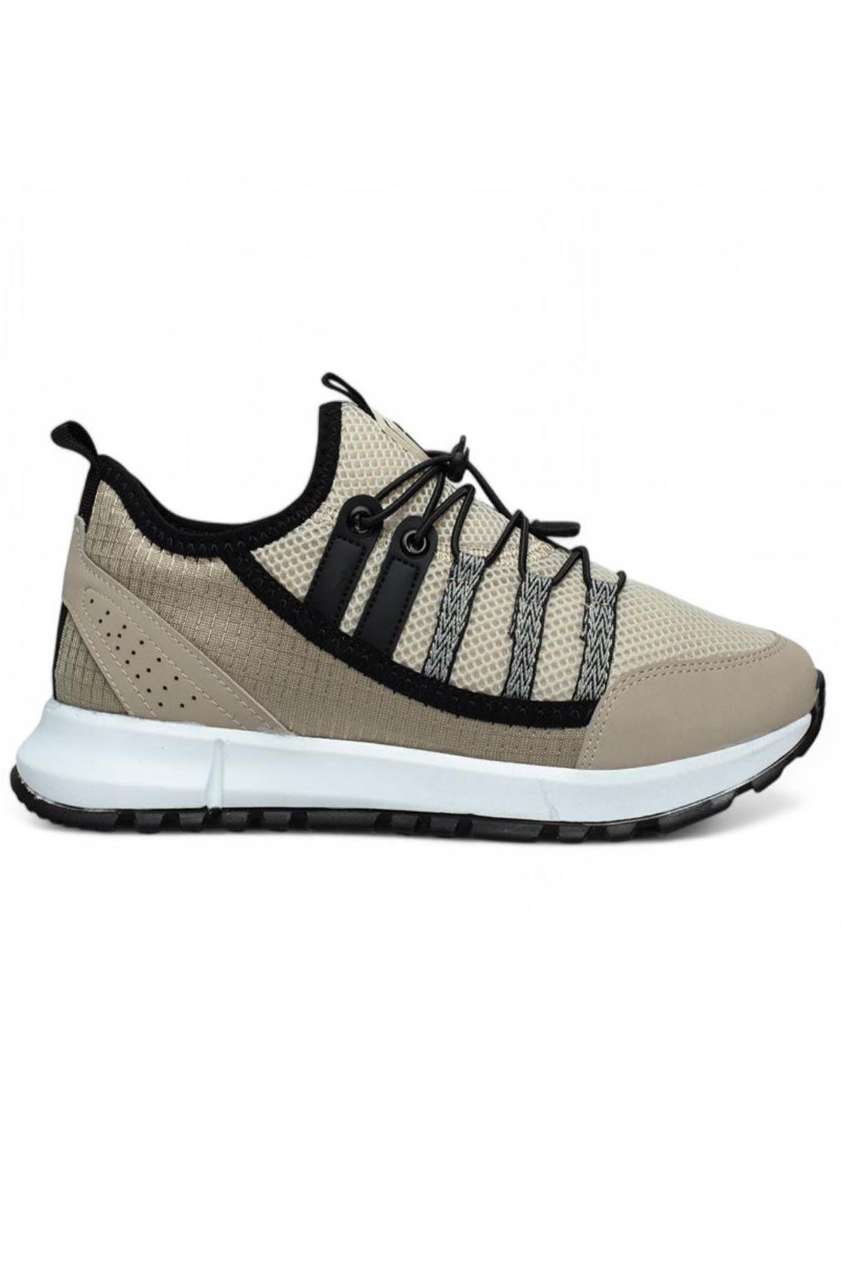 Bluefeet Glc Bej Erkek Fileli Sneaker Spor Ayakkabı