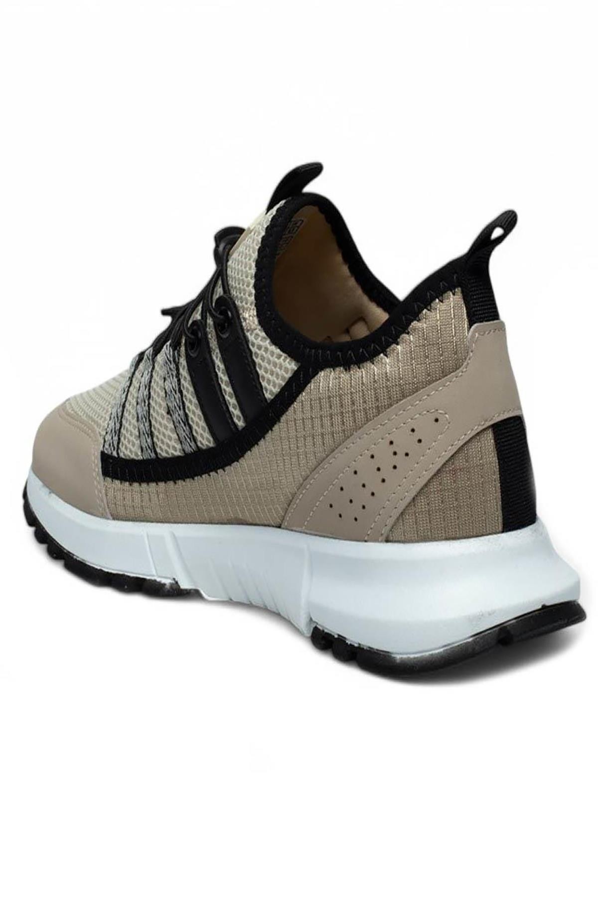Bluefeet Glc Bej Erkek Fileli Sneaker Spor Ayakkabı