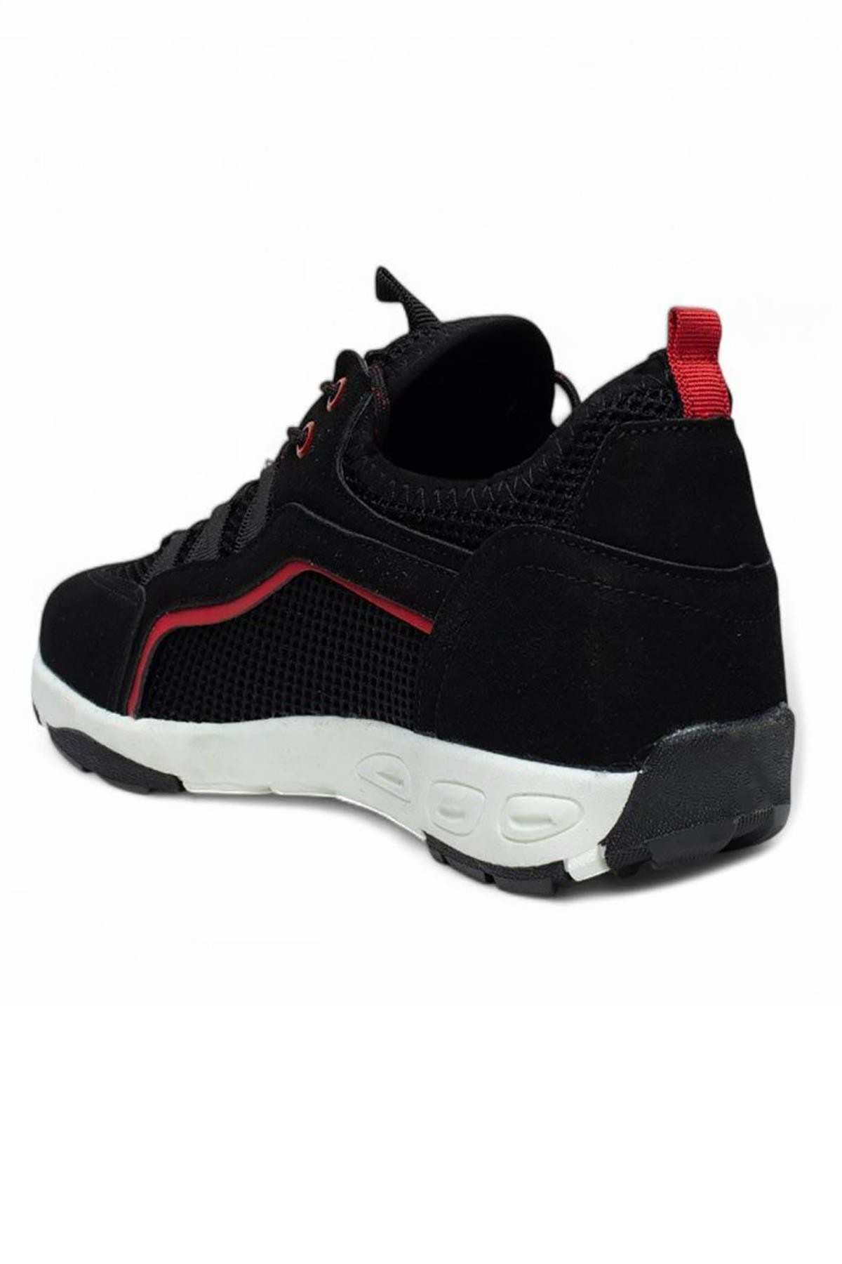 Bluefeet Glc Siyah Erkek Fileli Sneaker Spor Ayakkabı