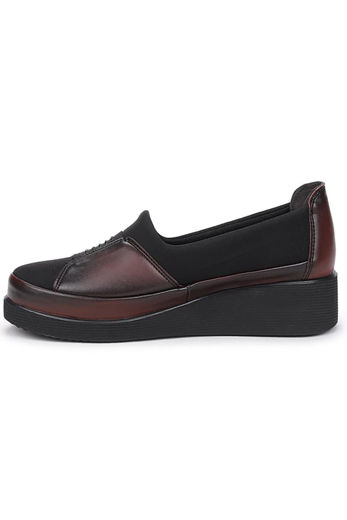 Bluefeet Bordo Günlük Rahat Taban Anne Ayakkabı HS00320