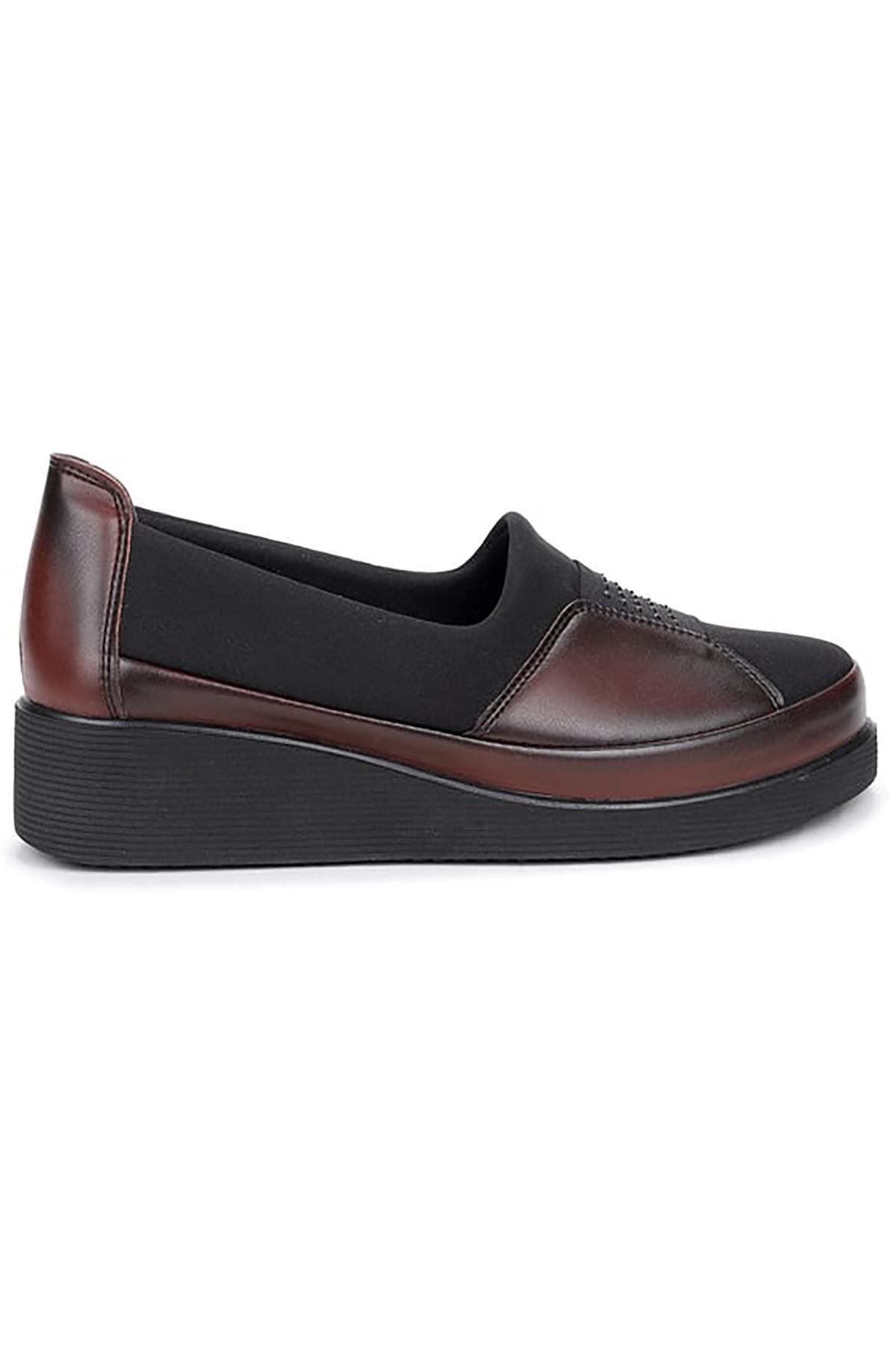 Bluefeet Bordo Günlük Rahat Taban Anne Ayakkabı HS00320