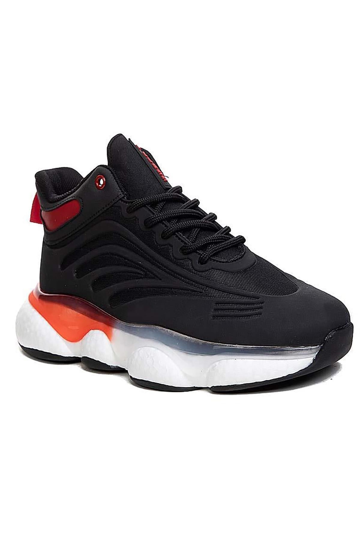 Bluefeet Gcl Siyah Beyaz Erkek Basket Sneaker Spor Ayakkabı