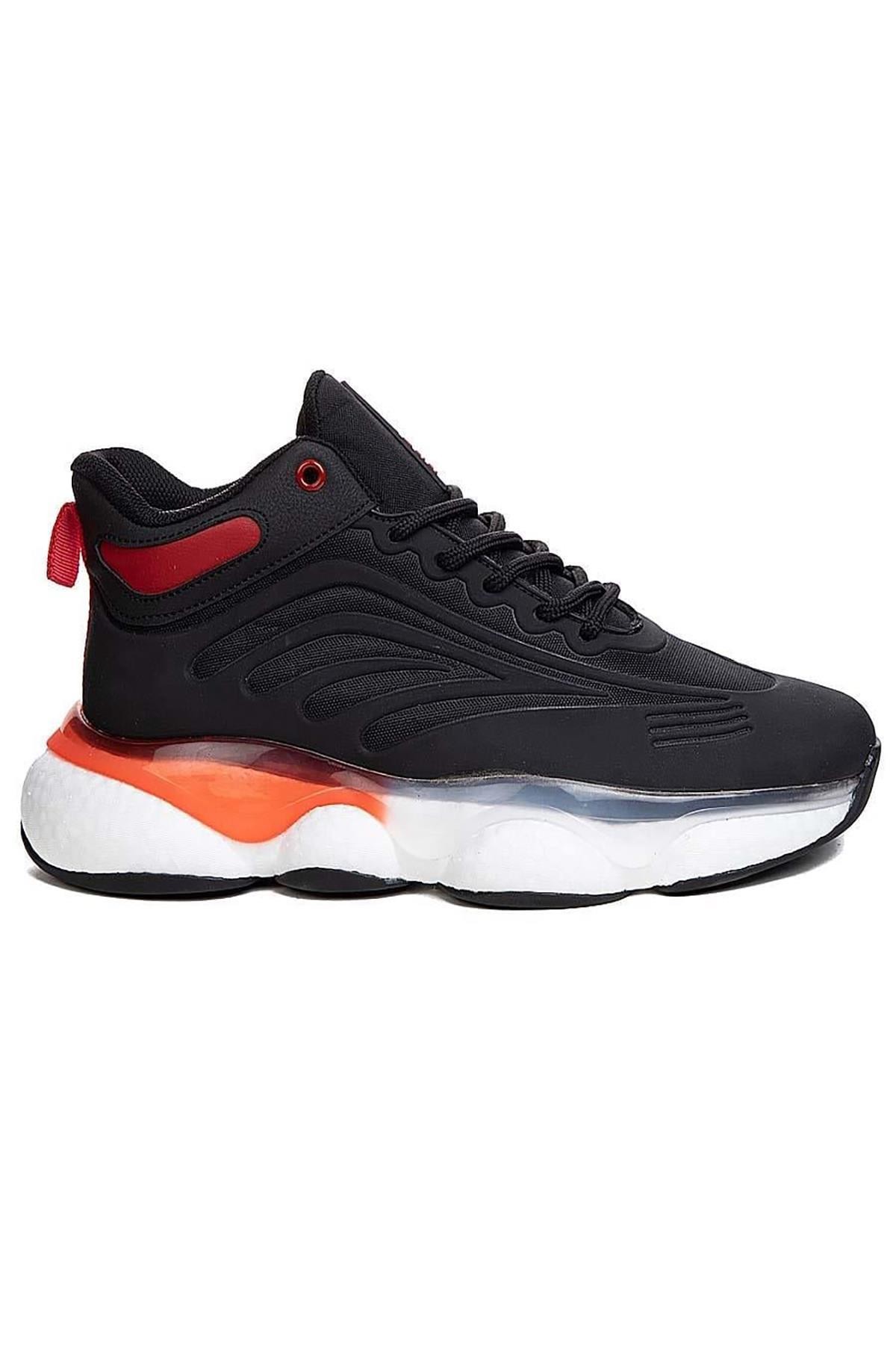 Bluefeet Gcl Siyah Beyaz Erkek Basket Sneaker Spor Ayakkabı