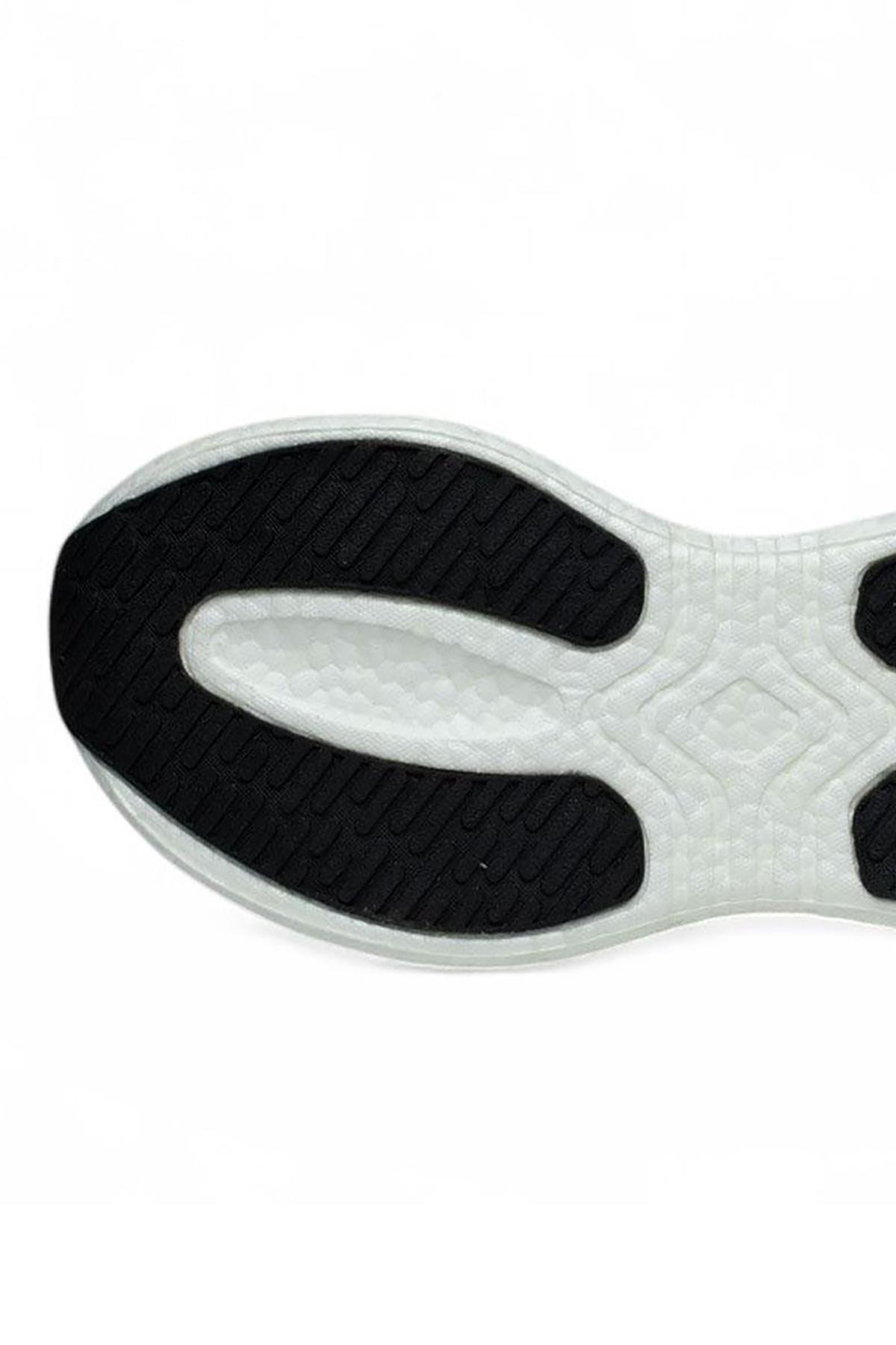 Bluefeet Pnr Beyaz Siyah Triko Erkek Sneaker Spor Ayakkabı